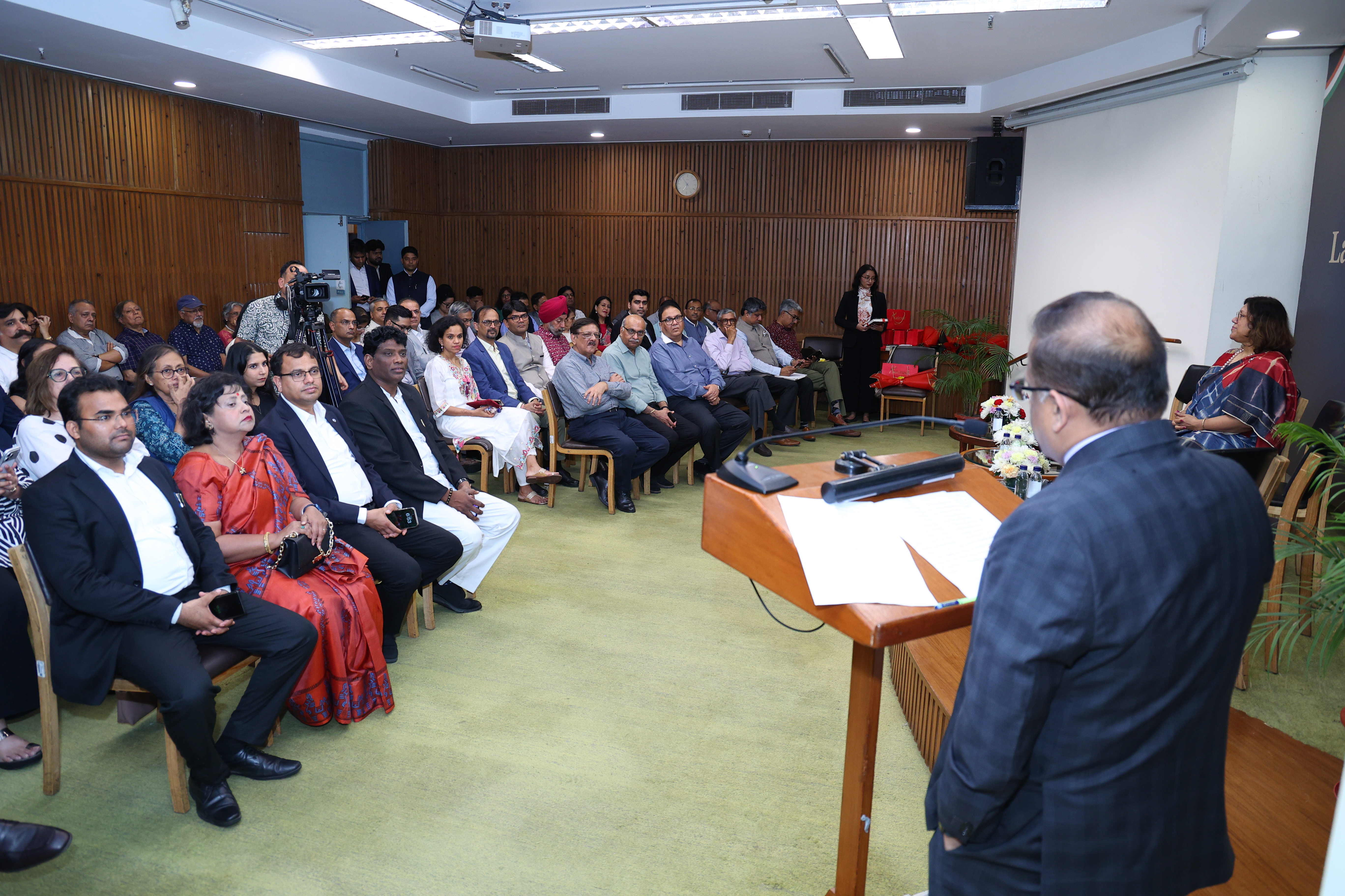India International Centre, Lecture Room II, before the event