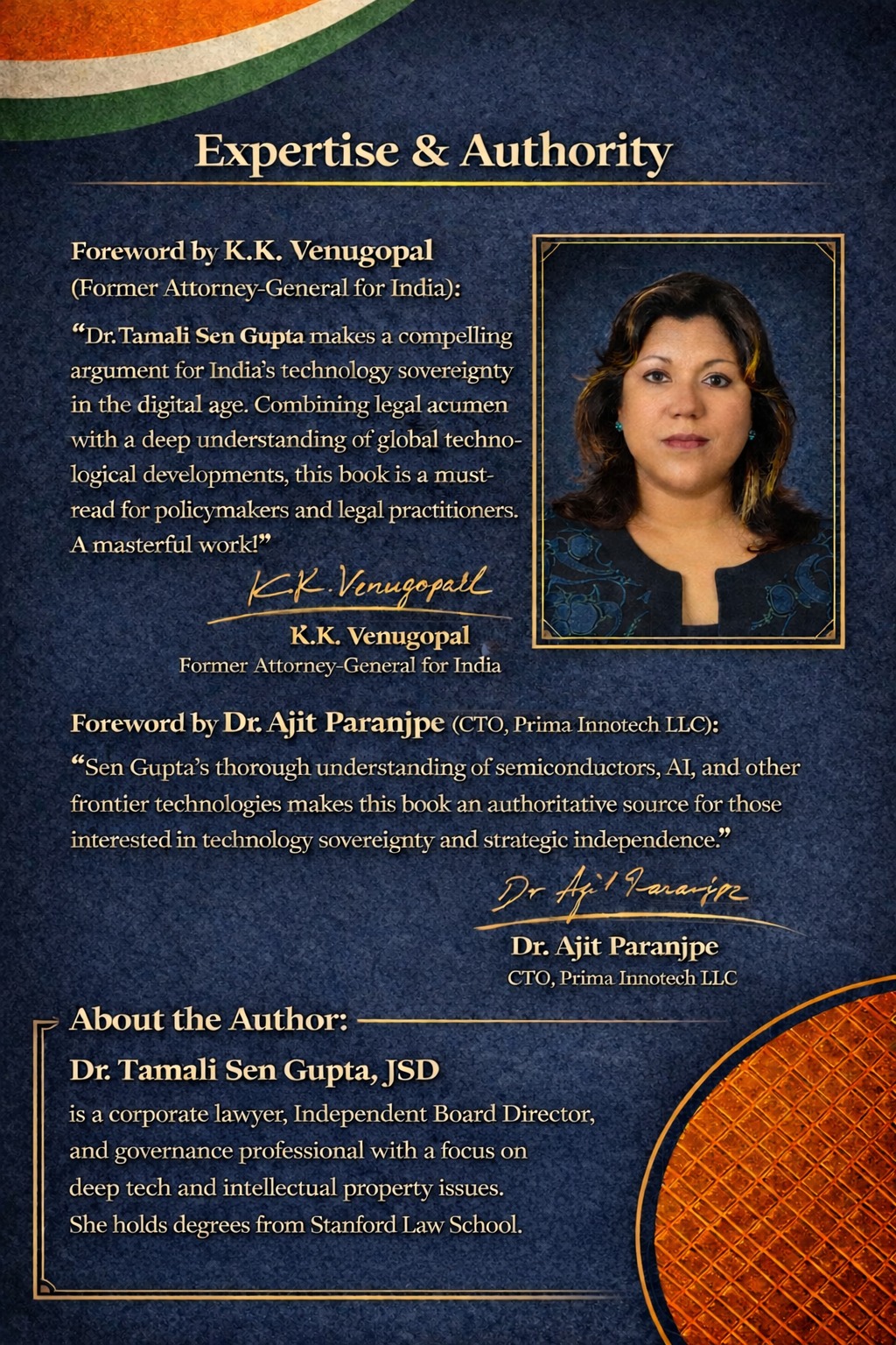 Dr. Tamali Sen Gupta — endorsements and profile